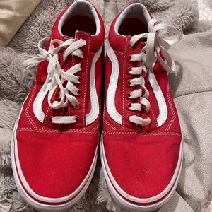 red old skool vans